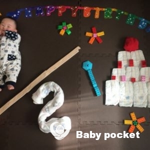 マーブル君お食い初め・ハーフバースディ