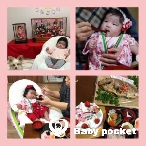 はなももちゃん💛100日祝い・初節句祝い