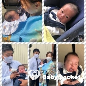 チャムス くん1ヶ月検診・お宮参り・予防接種🌟