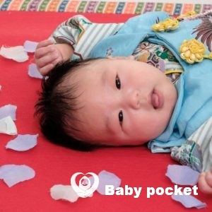 ダブくん、100日・お食い初めのお祝い!