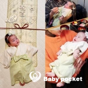 レモンイエローちゃんお食い初め&初節句