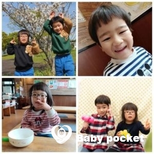 しましまくん4歳 みずたまちゃん6歳