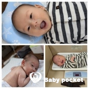 イナリ君 お宮参りと一か月健診