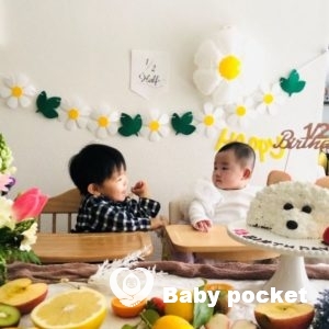 うさおとちゃんのハーフバースデー&初節句